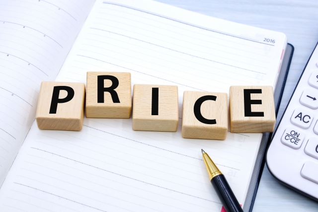 PRICEの文字列とノート