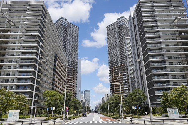 都心部のマンション群